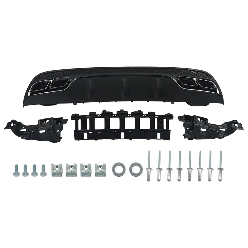Kit Carrosserie Mercedes Classe C W205 Diffuseur Arrière Style C63 — vue arrière