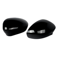 Coques de Rétroviseurs Fiat 500 2007-2023 Noir Brillant Paire Gauche et Droite en ABS