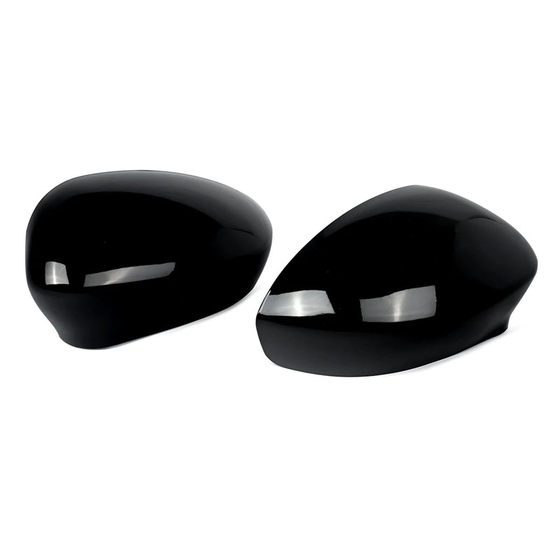 Coques de Rétroviseurs Fiat 500 2007-2023 Noir Brillant Paire Gauche et Droite en ABS