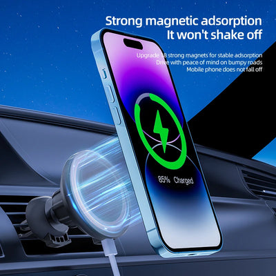 Support Téléphone Magnétique VIKEFON Chargeur Induction 15W