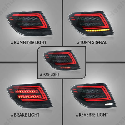 Feux Arrière LED Mercedes Classe C W204 2007-2014 Look AMG