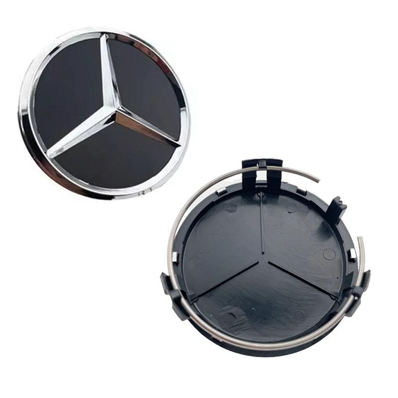 Cache-Moyeux Mercedes AMG W204 W212 W176 75mm — détail du support