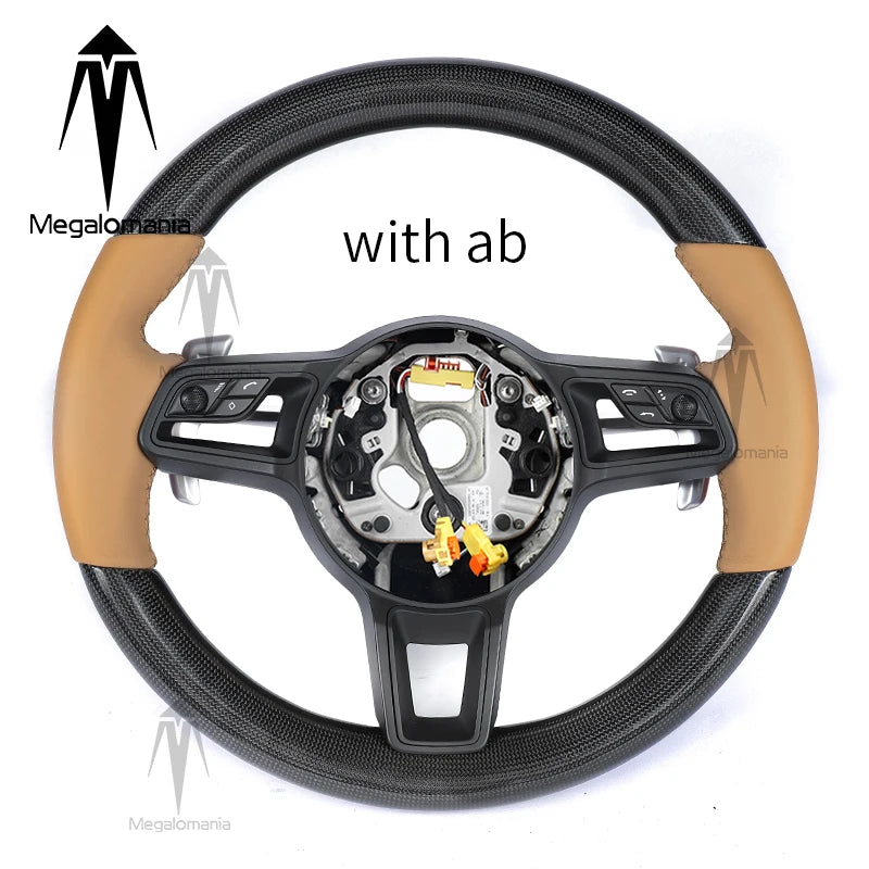 Carbonlenkrad kompatibel mit Porsche 911 718 Macan Boxster Cayenne Panamera 911.2 Cayman Taycan 996 997 987 918 997 991