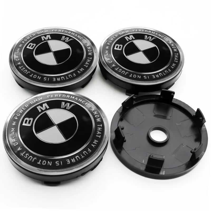 Cache-Moyeux BMW E90 F30 F10 X1 X5 56mm 60mm — vue de face
