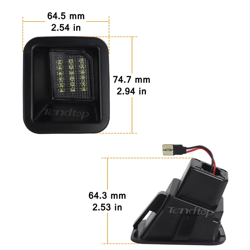 Éclairage de Plaque LED Ford Super Duty 2017-2022