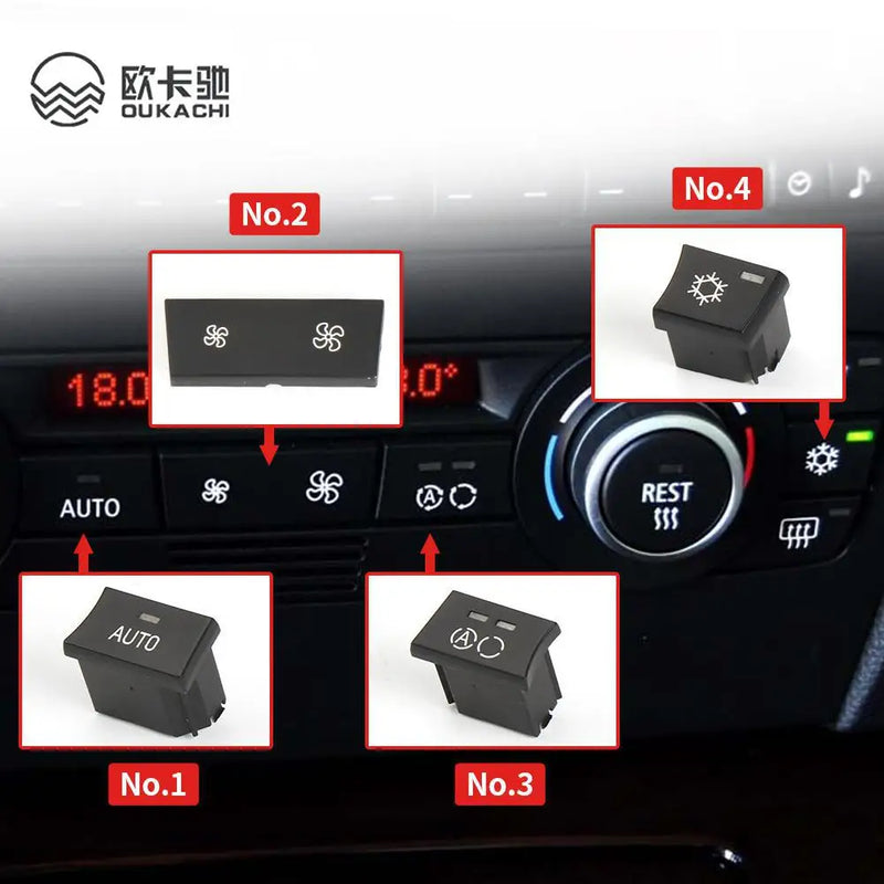 Bouton de Climatisation BMW E90 E87 E84 F25 Série 3 — vue d'ensemble