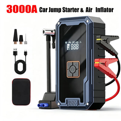 Booster de Batterie 12V avec Compresseur 150 PSI