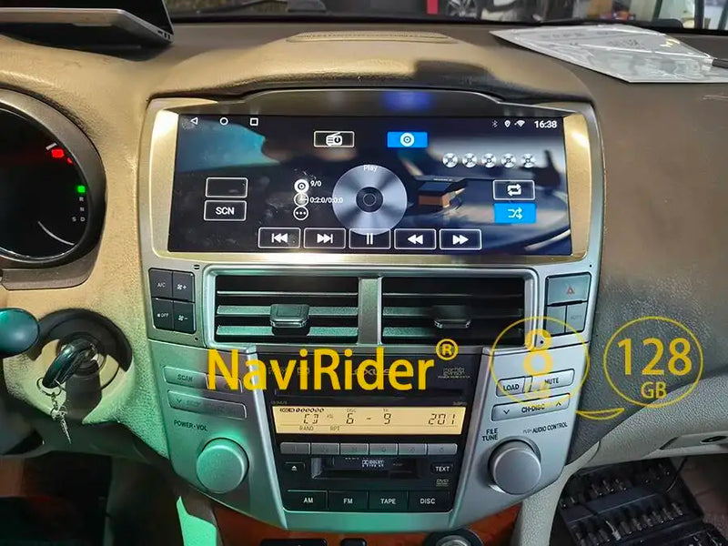 Autoradio Android 14 Écran 12,3 Pouces Lexus RX 300 330 350 400h 2004-2007 CarPlay GPS 4G