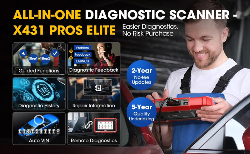 Valise Diagnostic LAUNCH X431 PROS Elite OBD2 Codage ECU