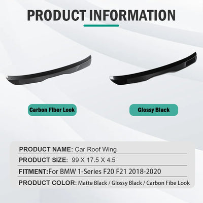 Becquet Toit BMW Série 1 F20 F21 M135i 2018-2020