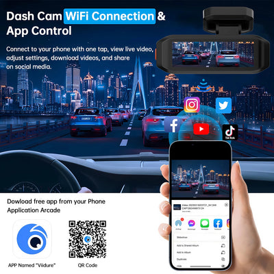 Dashcam 4K OLESED WP57 Avant Arrière 2.5K ADAS