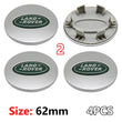 Cache-Moyeux Land Rover 62 mm Lot de 4 Emblèmes de Jante 3D ABS Chromé pour Evoque Defender Discovery 4 Range Rover Sport