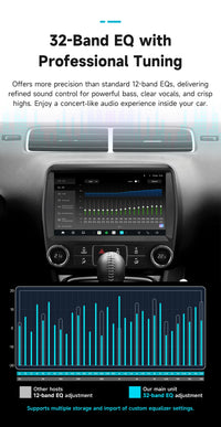 Autoradio Android Chevrolet Camaro 2010-2015 Écran 2K 9 pouces CarPlay Sans Fil ADAS 360