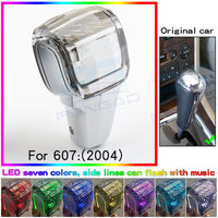 Pommeau de Vitesse Peugeot Cristal LED 7 Couleurs pour Boîte Automatique 206 207 307 308 3008 2008 RCZ