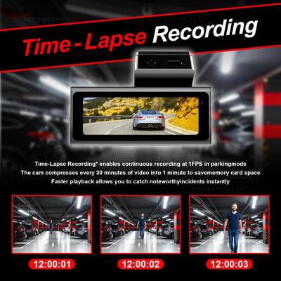 Dashcam 4K Double Canal H265 GPS Vision Nocturne