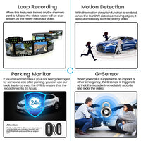 Dashcam Acceo Double Caméra 4,3 Pouces IPS