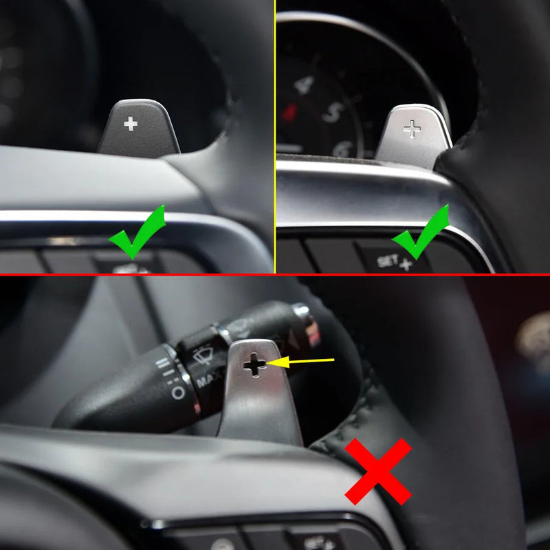 Compatibilité des palettes au volant Land Rover selon le levier d'origine