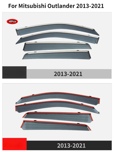 Déflecteur de Vitre Mitsubishi Outlander 2013-2023 Kit 4 Pièces