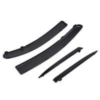 Baguettes de Calandre Fiat 500 2007-2015 Supérieures Noir Brillant, Kit 4 Pièces 735455057 735455041