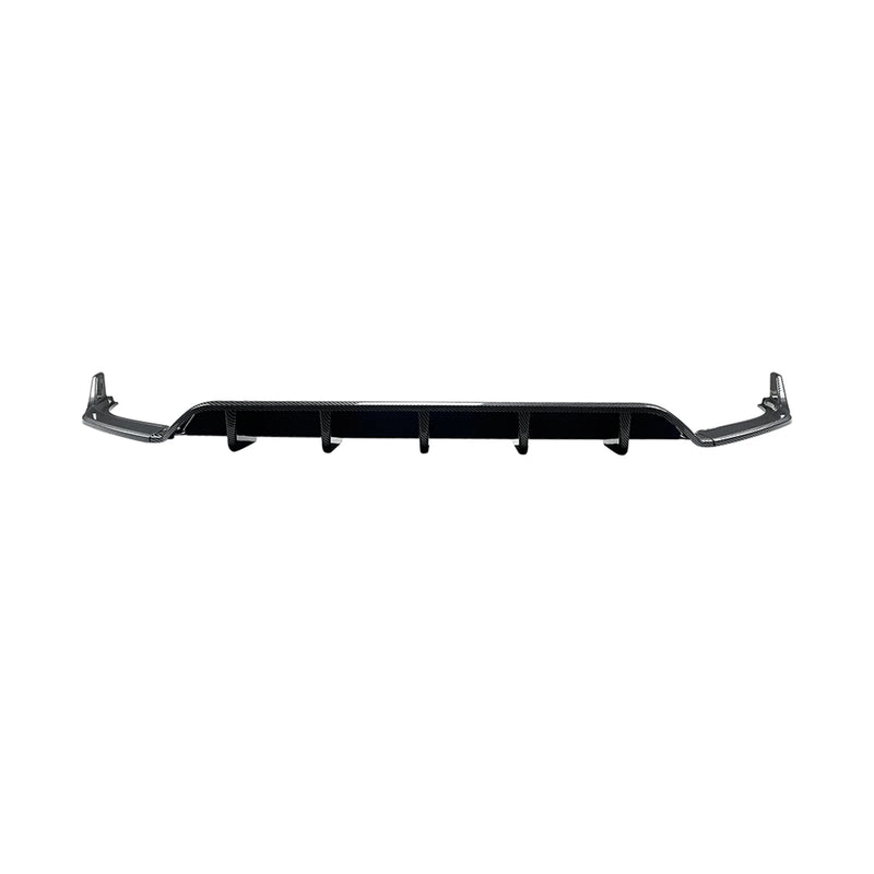 Diffuseur de Pare-Chocs Arrière Volkswagen Tiguan MK2.5 R-Line 2021-2023 Noir Brillant ou Aspect Carbone
