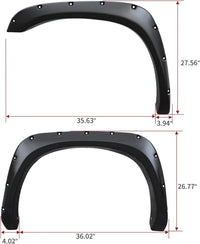 Élargisseurs d'Ailes Dodge Ram 1500 2500 3500 Kit 4 Pièces