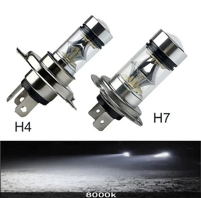 Ampoules LED H4 H7 12000LM 80W Voiture