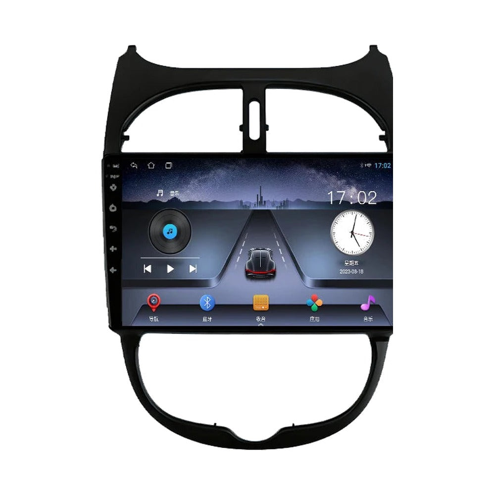 Autoradio CarPlay Peugeot 206 et 206 CC 1998-2012 Écran 9 Pouces