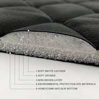Tapis de Sol Renault Clio 4 2013-2018 Cuir Surpiqué Sur Mesure Jeu Complet Avant et Arrière