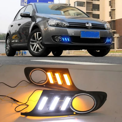 Feux DRL LED VW Golf 6 MK6 2009-2013 Antibrouillard Couleur