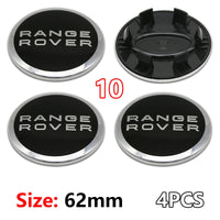 Cache-Moyeux Land Rover 62 mm Lot de 4 Emblèmes de Jante 3D ABS Chromé pour Evoque Defender Discovery 4 Range Rover Sport