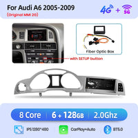 Autoradio Junsun Caméra 360 Audi A6 C6 4F 2005-2011 — gros plan