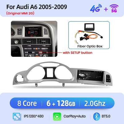 Autoradio Junsun Caméra 360 Audi A6 C6 4F 2005-2011