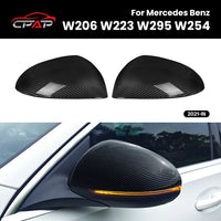 Coques de Rétroviseur Mercedes W206 W223 W254 W295 Carbone Véritable Style OEM
