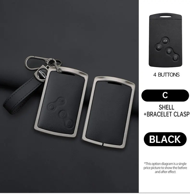 Coque de Clé Renault Alliage de Zinc Mégane 2 Mégane 3 Clio Scénic Captur Laguna Fluence Koleos Duster