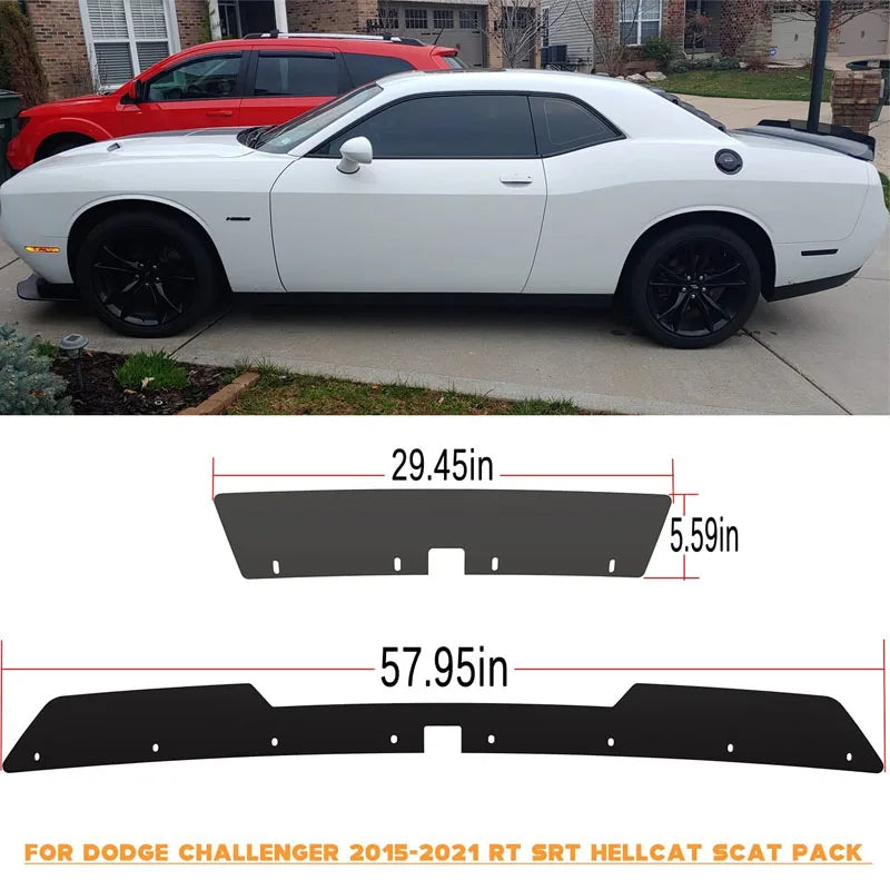 Extension de Becquet Arrière 2 Pièces Dodge Challenger 2015-2021 SRT R/T Hellcat Scat Pack avec Découpe Caméra