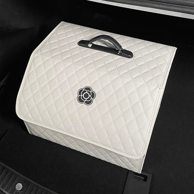 Organisateur de Coffre Voiture Cuir PU Blanc ou Noir