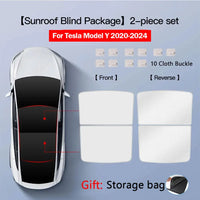 Pare-Soleil de Toit Tesla Model Y 2020-2026 Nano Cristal Noir Blanc ou Bleu