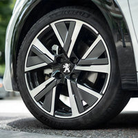 Cache-Moyeux Peugeot 60 mm, Lot de 4, Six Modèles Noir, Argent ou Gris, 106 à 508, 2008, 3008, 5008