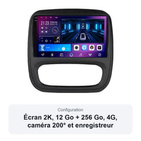 Autoradio Android CarPlay Renault Trafic 3 Opel Vivaro B 2014-2021 9 Pouces