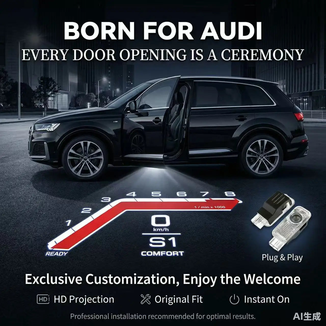Projecteur de Portière Audi A4 A5 A6 A7
