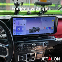 Autoradio Android Écran QLED Jeep Wrangler JL 2018-2022 CarPlay Sans Fil GPS 4G