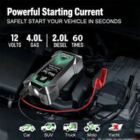 Booster de Batterie Voiture 12V Portable avec Lampe LED et Ports USB