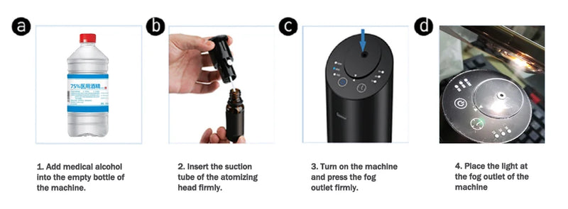 Car Air Freshener Nebulizer Essential Oils Waterless Aluminum