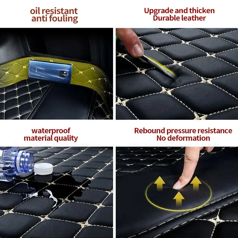 Tapis de Sol Renault Clio 5 2019-2026 Cuir Surpiqué Sur Mesure Jeu de 3 Pièces 33 Coloris