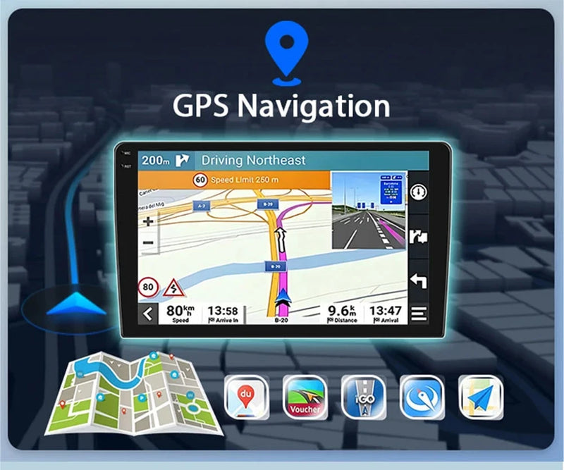Autoradio Android 16 Dodge Challenger 2011-2014 Écran QLED CarPlay GPS Caméra DVR