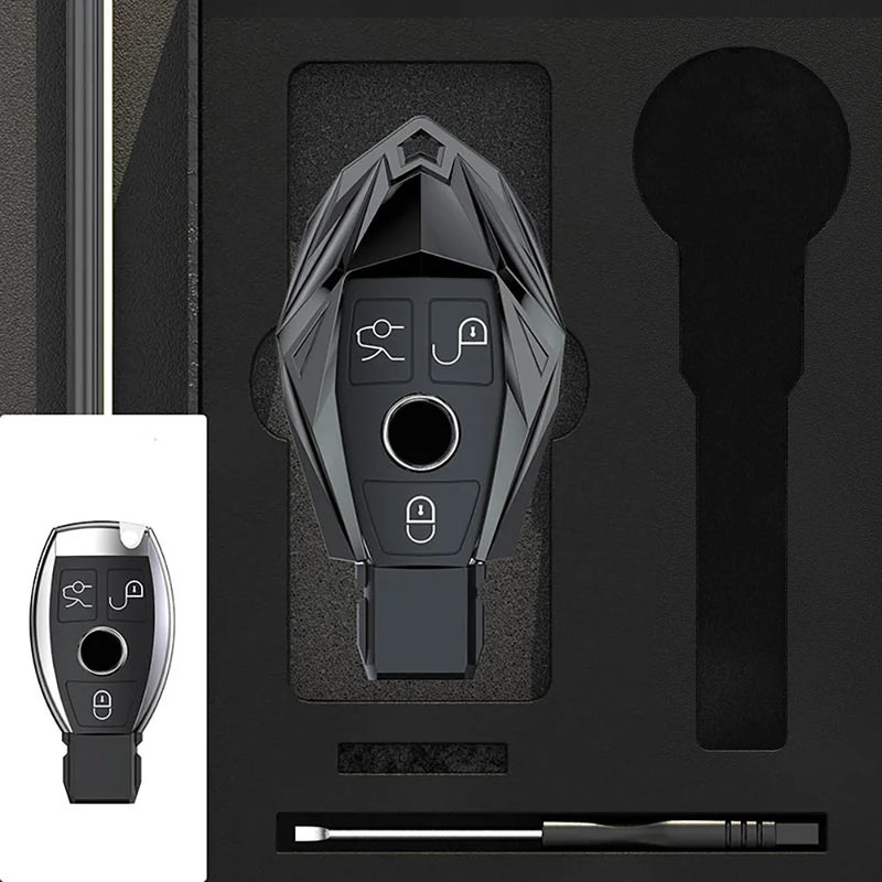Coque de Protection Clé Mercedes Classe A C E S G GLC GLE CLA GLB GLS W177 W205 W213 W222 X167 Alliage de Zinc