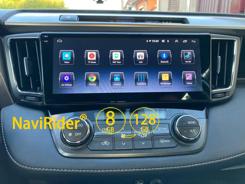 Autoradio Android Écran 10,25 Pouces Toyota RAV4 XA40 2012-2019 CarPlay Sans Fil GPS 4G