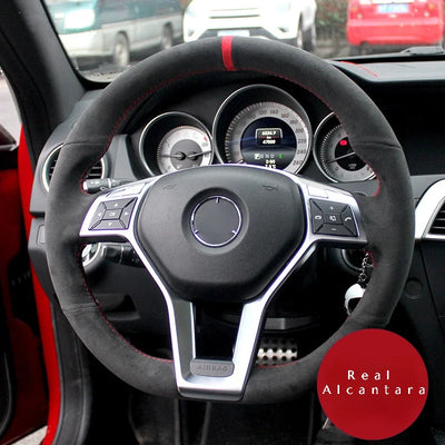 Couvre Volant Alcantara Mercedes W176 W204 C117 AMG