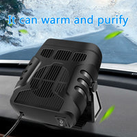 Ventilateur Chauffant Voiture 12V 24V Rotatif 360° Anti-Buée