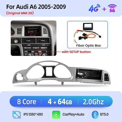 Autoradio Junsun Caméra 360 Audi A6 C6 4F 2005-2011
